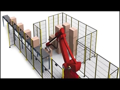 Industrielle Stahl-Metall-Drahtgitterzaun geschweißter Roboter-Sicherheitszaun 1,8M