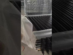 5'X8' Metall Tubulier Stahl Zaun Schwarz Außen Zink Stahl Zaun