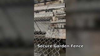 Robuster Gartenzaun, 10 m Maschendrahtgeflecht