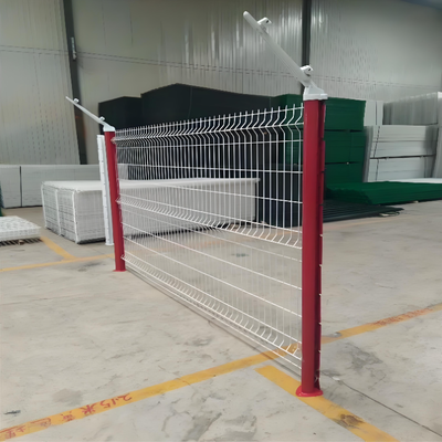 3D Curved PVC Coated V Mesh Metal Security Fence For Garden