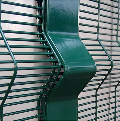 High Security 358 Anti Climb Fence Panel 4mm Heavy Gauge Wire Hot Dip Galvanized With Y Post
