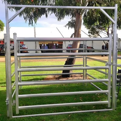 Galvanized Steel Horse Fence Panel 1.8x2.1m Heavy Duty Livestock Corral