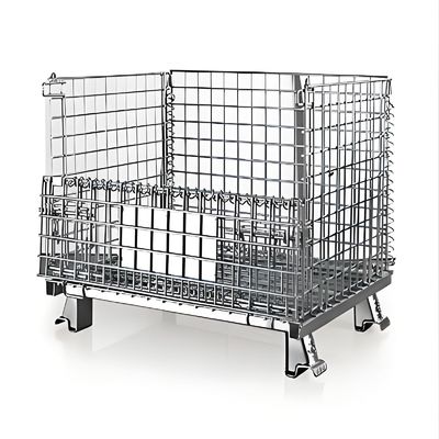 1000x1200mm Metall-Stahl-Speichergeschweißtes Drahtnetz-Palettenkäfig Klappkäfig-Container
