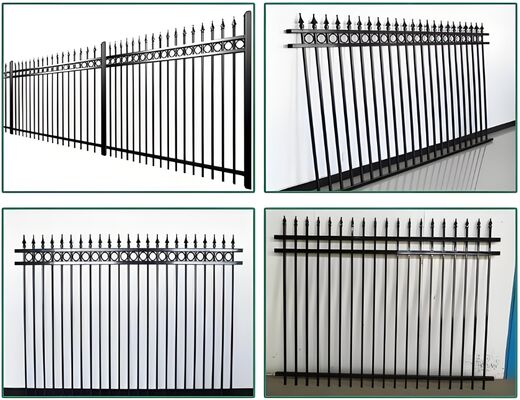 Eco-Friendly Coated Tubular Steel Fence High Safety Community Fencing