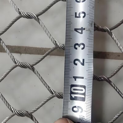 Drahtseilgeflecht aus Edelstahl 304 mit 7x19-Webart für langlebige und rostfreie Schutzzäune