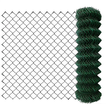 Hochfester, PVC-beschichteter Maschendrahtzaun aus 2,0-mm-Draht mit Diamantloch für den Einsatz auf dem Bauernhof und im Garten
