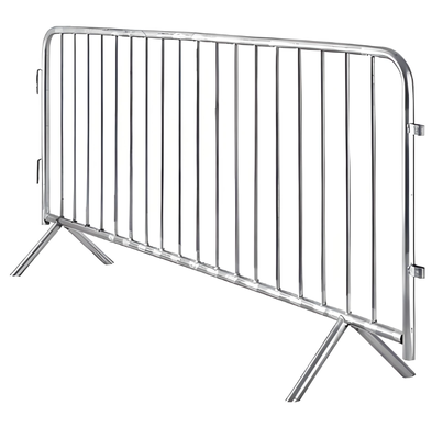 Portable Safety Crowd Control Barrier Galvanisierter Stahl 1m x 2m Veranstaltungsbarrikade Zaun mit Verriegelungssystem