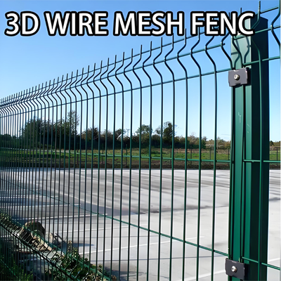 Einfach zu montieren Dekoratives Verzinktes PVC Beschichtet 6FT High V Mesh Sicherheitszaun Panel RAL6005 Grün 50x200mm System