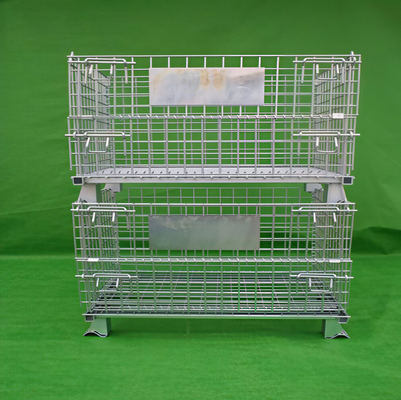 Rostfreier abklappbarer Drahtspeicherkäfig mit 50x100mm Gitteröffnung Drahtgitter-Speicherkäfig